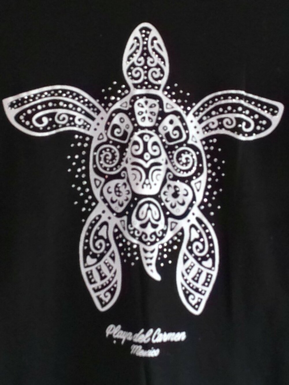 Playa del Carmen Mexico Turtle Tee Women's Small - Picture 2 of 3